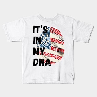 It's in my dna American Flag - C'est dans mon ADN Drapeau des États-Unis Kids T-Shirt